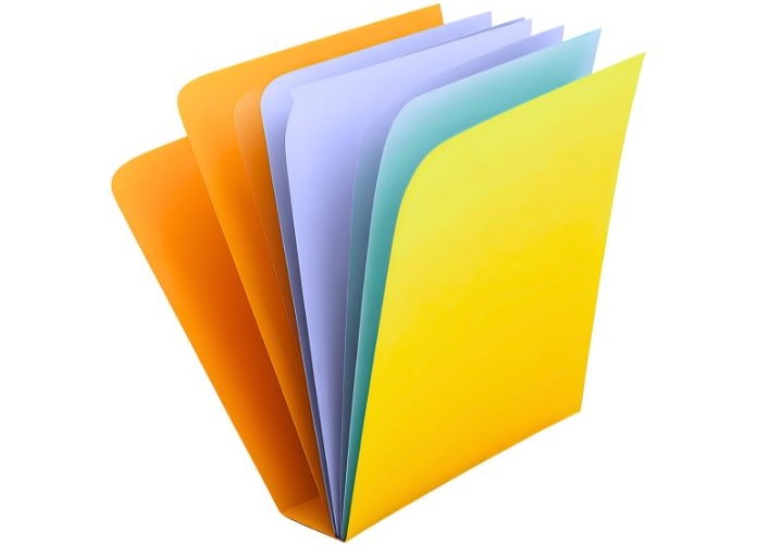 Image of multicoloured files representing resources